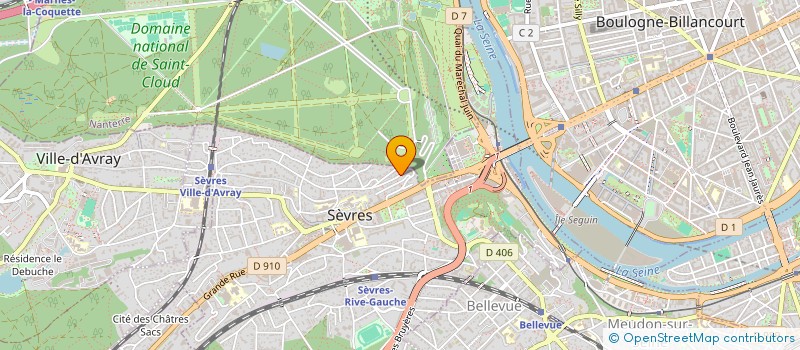 localisation de l'entreprise SCI LES LIERRES à SEVRES