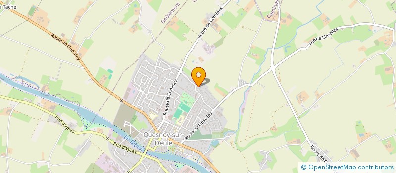 localisation de l'entreprise SCI LES LIEVRES à QUESNOY-SUR-DEULE