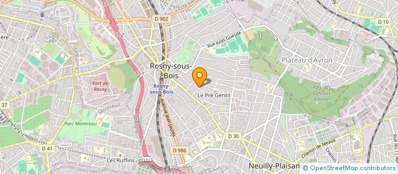 localisation de l'entreprise SCI LES LILAS à ROSNY-SOUS-BOIS