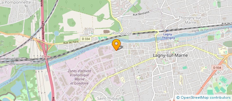 localisation de l'entreprise SCI LES LILAS  LAGNY-SUR-MARNE