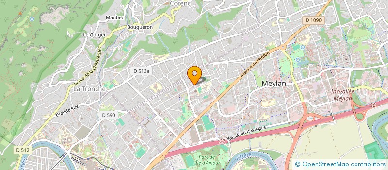 localisation de l'entreprise SCI LES LILAS  MEYLAN
