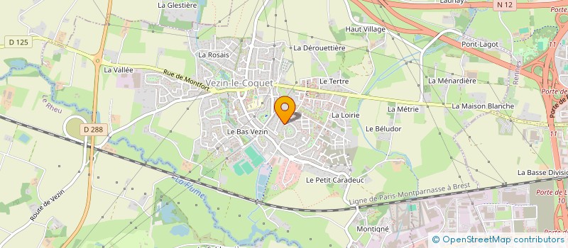 localisation de l'entreprise SCI LES LILAS  VEZIN-LE-COQUET