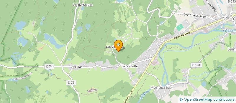 localisation de l'entreprise SCI LES LILAS  MELISEY