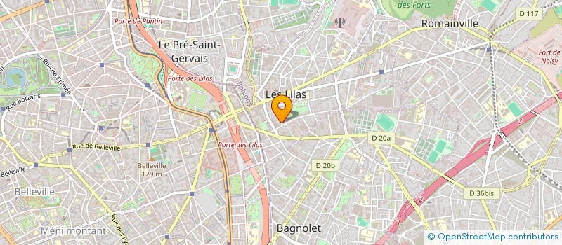 localisation de l'entreprise SCI LES LILAS 39 à LES LILAS
