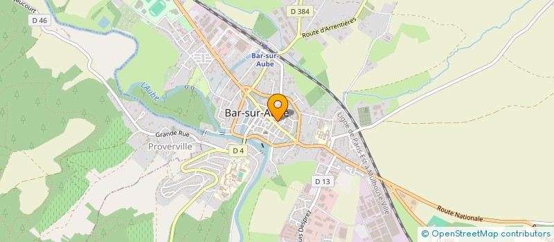 localisation de l'entreprise SCI LES LILAS  BAR-SUR-AUBE