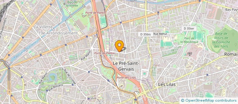 localisation de l'entreprise SCI LES LILAS à LE PRE-SAINT-GERVAIS