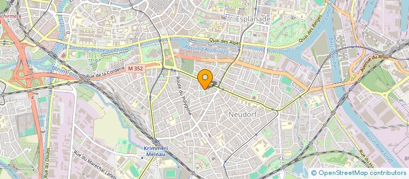 localisation de l'entreprise SCI LES LILAS  STRASBOURG