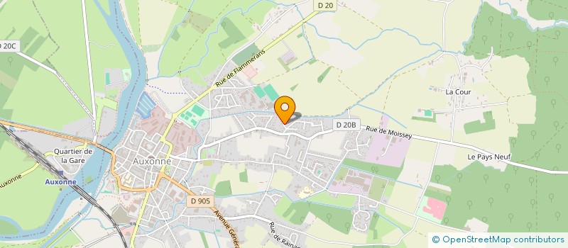 localisation de l'entreprise SCI LES LILAS  AUXONNE