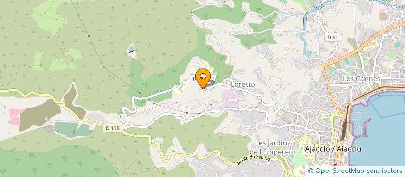 localisation de l'entreprise SCI LES LILAS à AJACCIO