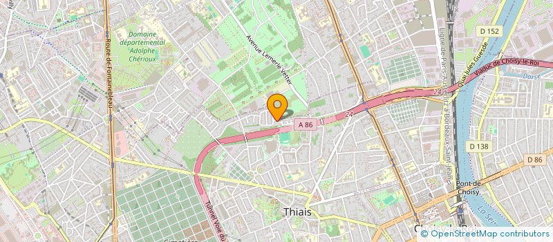 localisation de l'entreprise SCI LES LILAS à THIAIS