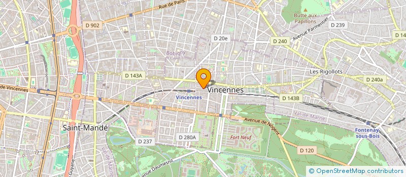 localisation de l'entreprise SCI LES LILAS à VINCENNES