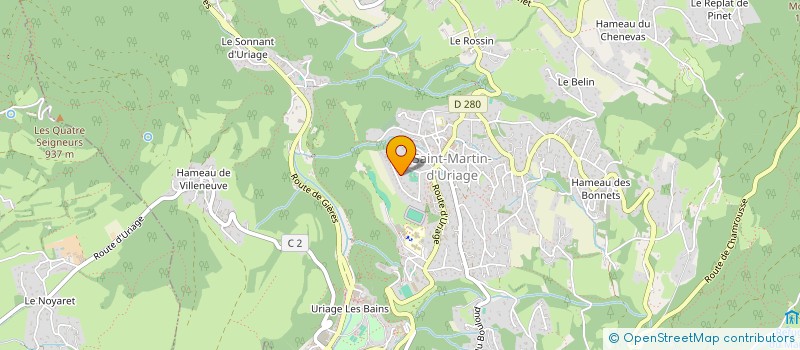 localisation de l'entreprise SCI LES LILAS  SAINT MARTIN D'URIAGE