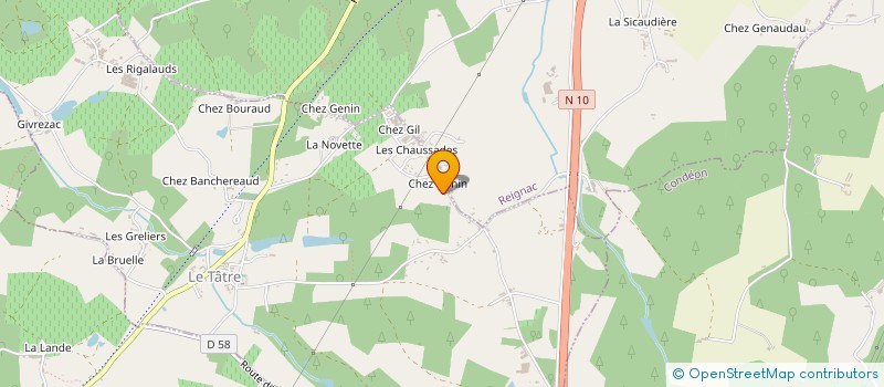 localisation de l'entreprise SCI LES LILAS à REIGNAC