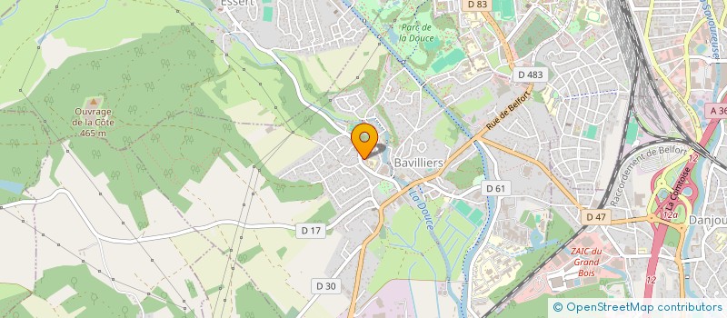 localisation de l'entreprise SCI LES LILAS  BAVILLIERS