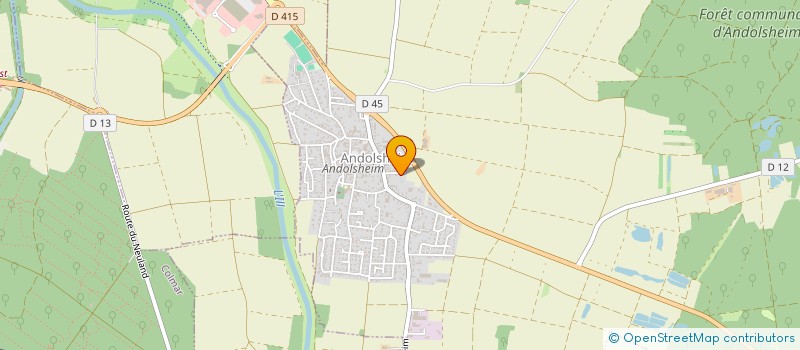 localisation de l'entreprise SCI LES LILAS  ANDOLSHEIM