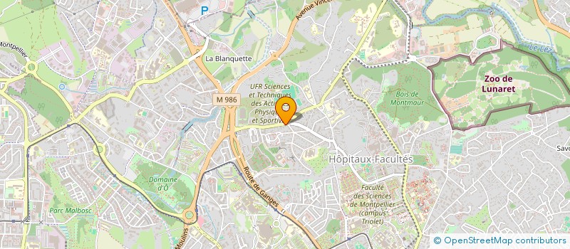 localisation de l'entreprise SCI LES LILAS à MONTPELLIER