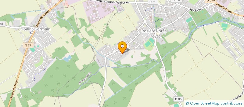 localisation de l'entreprise SCI LES LILAS  ROSIERES-PRES-TROYES