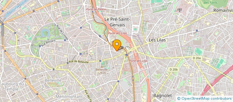 localisation de l'entreprise SCI LES LILAS  PARIS