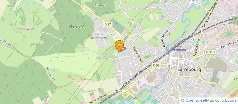localisation de l'entreprise SCI LES LILAS à SARREBOURG