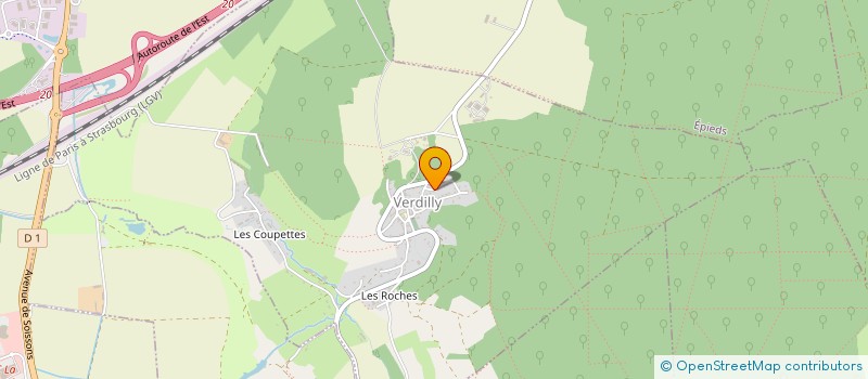 localisation de l'entreprise SCI LES LILAS  VERDILLY