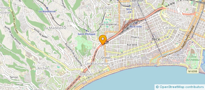 localisation de l'entreprise SCI LES LILAS à NICE