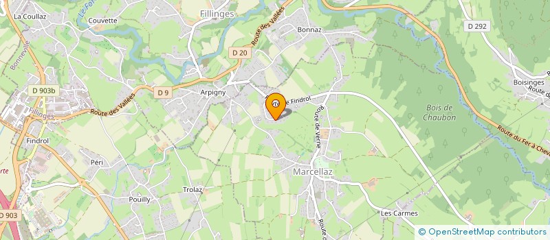 localisation de l'entreprise SCI LES LILAS  MARCELLAZ