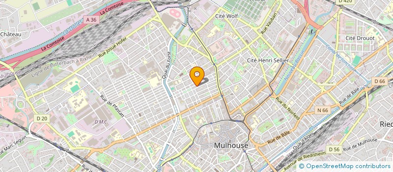 localisation de l'entreprise SCI LES LILAS  MULHOUSE