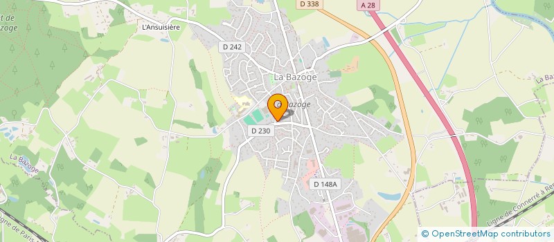 localisation de l'entreprise SCI LES LILAS  LA BAZOGE