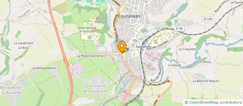 localisation de l'entreprise SCI LES LILAS  COUTANCES