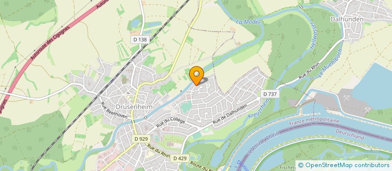 localisation de l'entreprise SCI LES LILAS  DRUSENHEIM