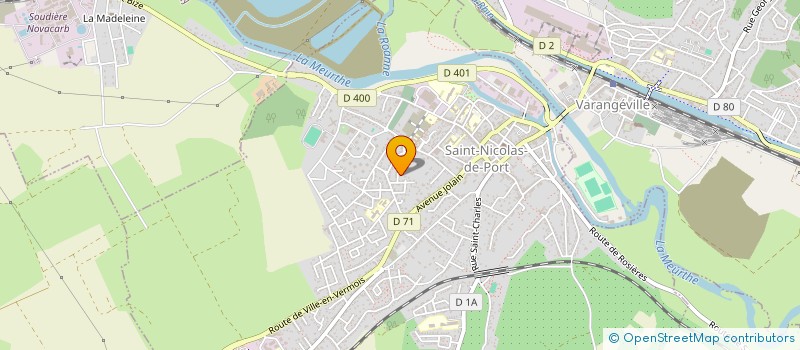 localisation de l'entreprise SCI LES LILAS  SAINT-NICOLAS-DE-PORT