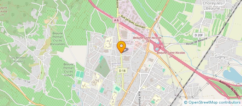 localisation de l'entreprise SCI LES LILAS DE L'ERMITAGE à BEAUNE
