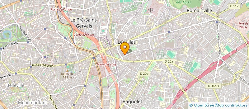 localisation de l'entreprise SCI LES LILAS FRANCAIS à LES LILAS
