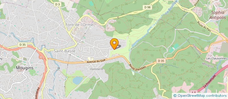 localisation de l'entreprise SCI LES LIONS à MOUGINS