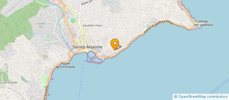 localisation de l'entreprise SCI LES LISERONS à SAINTE-MAXIME