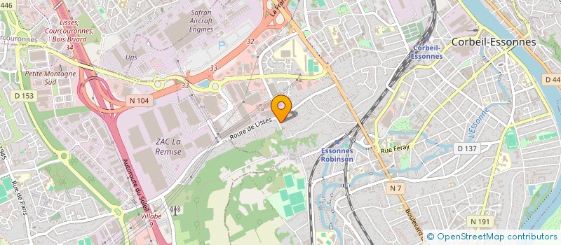 localisation de l'entreprise SCI LES LISSES à CORBEIL-ESSONNES