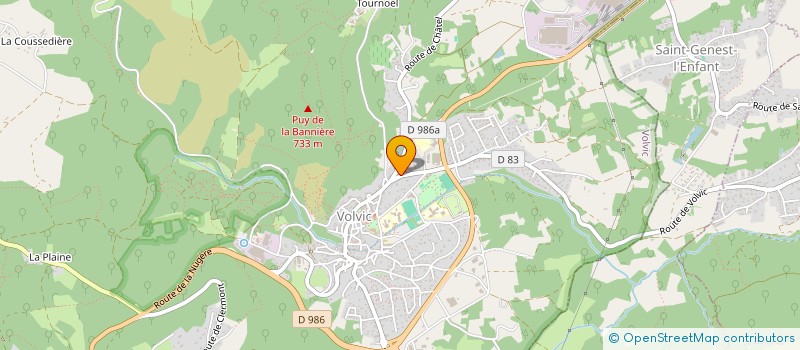 localisation de l'entreprise SCI LES LITTES  VOLVIC