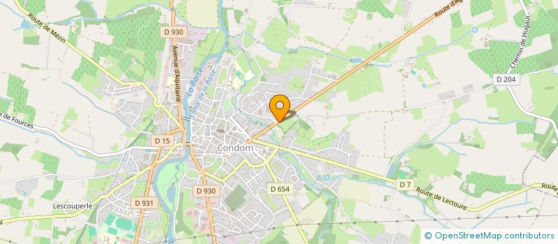 localisation de l'entreprise SCI LES LLIMES  CONDOM