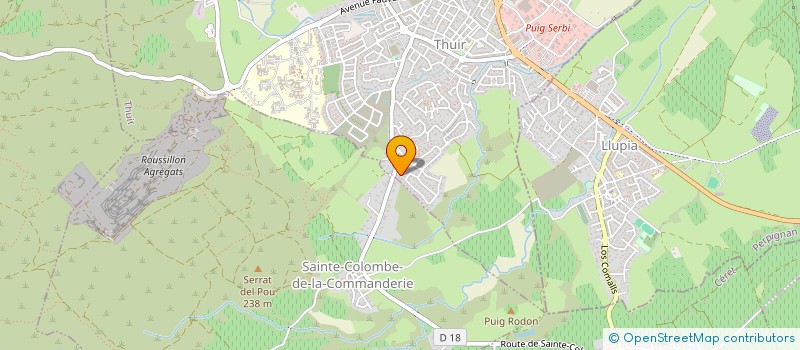 localisation de l'entreprise SCI LES LLOSES DE MAURICE  THUIR