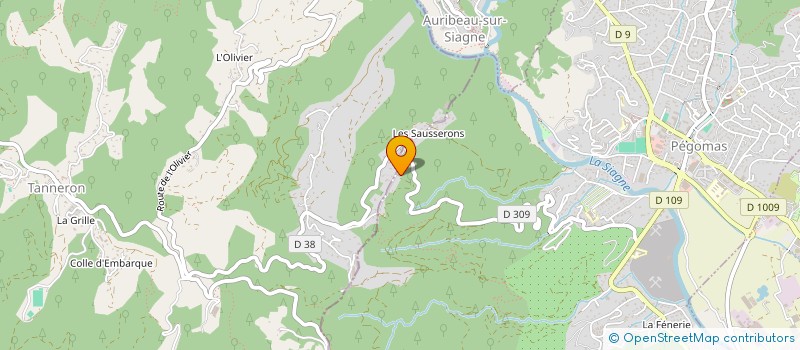 localisation de l'entreprise SCI LES LOBELIAS  PEGOMAS