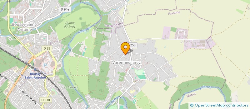 localisation de l'entreprise SCI LES LOCATIONS DE LA VIGNE AUX LOUPS  VARENNES-JARCY