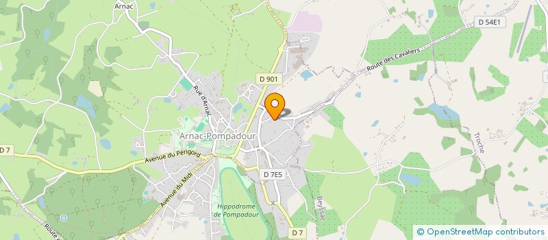 localisation de l'entreprise SCI LES LOCS DE LA MARQUISE  ARNAC-POMPADOUR