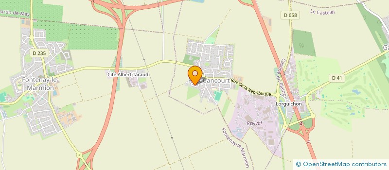 localisation de l'entreprise SCI LES LOGES  BOURGUEBUS