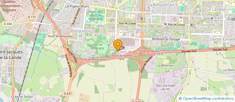 localisation de l'entreprise SCI LES LOGES  RENNES