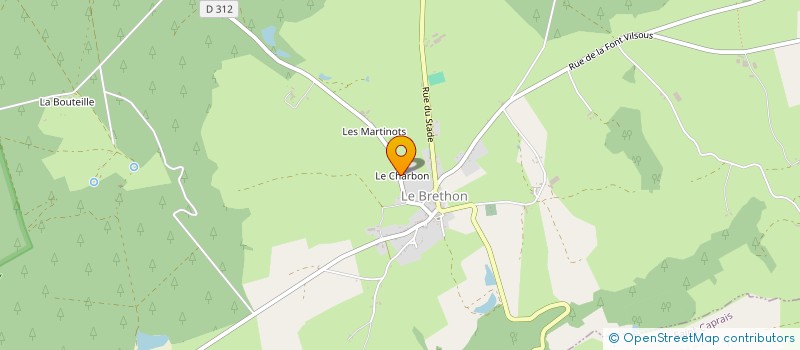 localisation de l'entreprise SCI LES LOGES  LE BRETHON