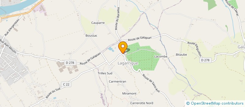 localisation de l'entreprise SCI LES LOGES à AIGUILLON