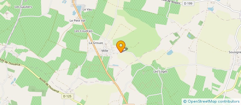 localisation de l'entreprise SCI LES LOGES  BELLEVIGNE-EN-LAYON