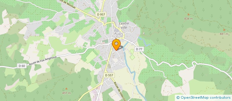 localisation de l'entreprise SCI LES LOGES  AUPS