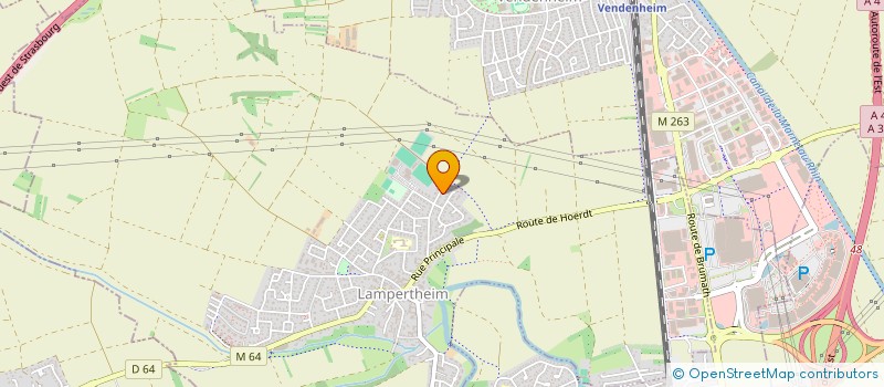 localisation de l'entreprise SCI LES LOGES DE LA SOUFFEL  LAMPERTHEIM