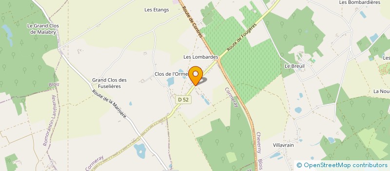 localisation de l'entreprise SCI LES LOMBARDES  CORMERAY